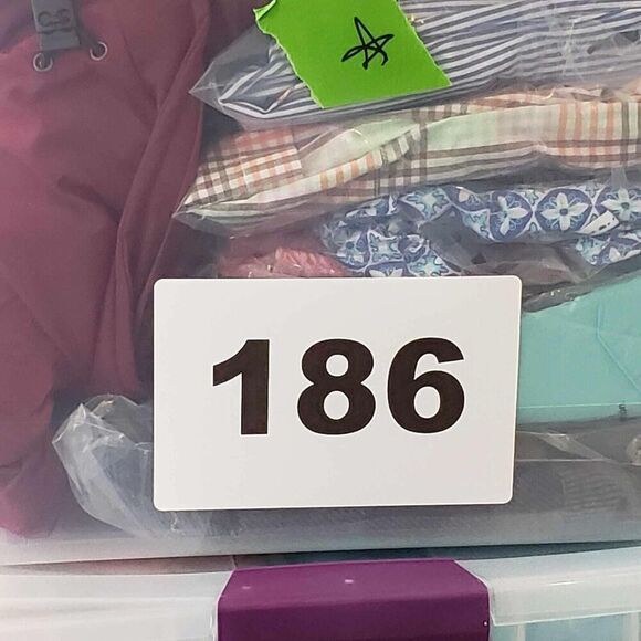 Talbots Shirt Women's Button Down Long Sleeve Blue Size 2X Butterfly Striped - Picture 9 of 9